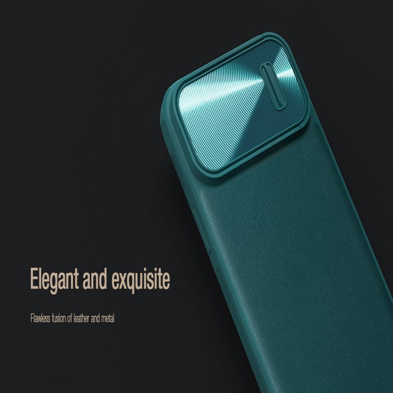 کاور گوشی اپل iPhone 14 Pro نیلکین مدل CamShield Leather S Case - Nillkin CamShield Leather S Case Cover for iPhone 14 Pro