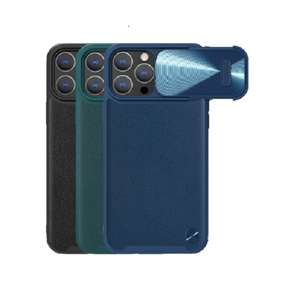 کاور گوشی اپل iPhone 14 Pro نیلکین مدل CamShield Leather S Case - Nillkin CamShield Leather S Case Cover for iPhone 14 Pro