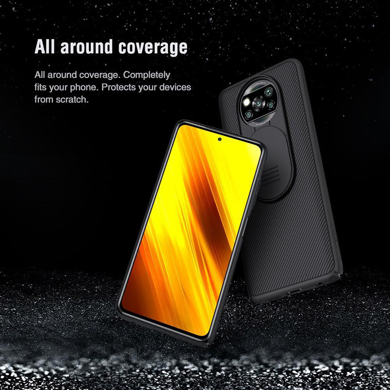 کاور گوشی شیائومی POCO X3 NFC نیلکین مدل Camshield - Nillkin Camshield Case Cover for Xiaomi POCO X3 NFC