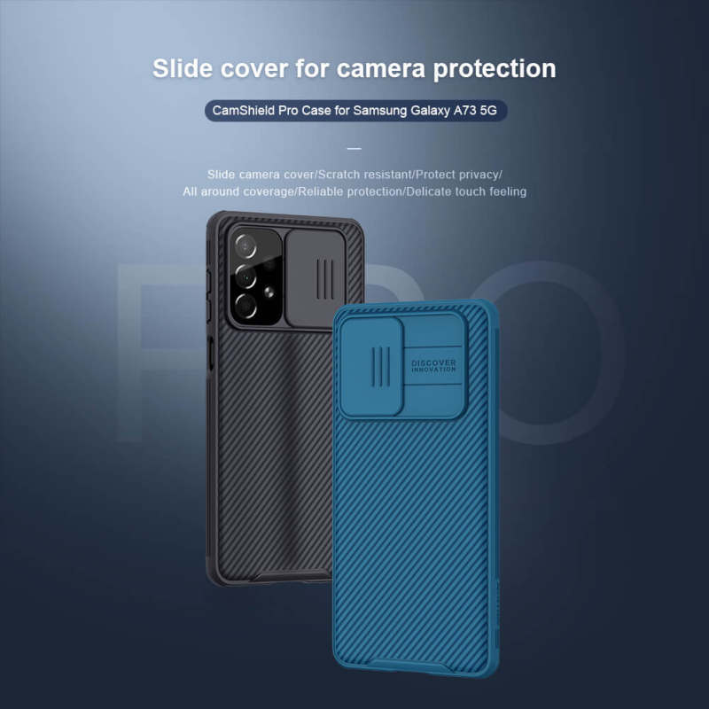 کاور گوشی سامسونگ Galaxy A73 5G نیلکین مدل CamShield Pro - Nillkin CamShield Pro Case Cover for Galaxy A73 5G