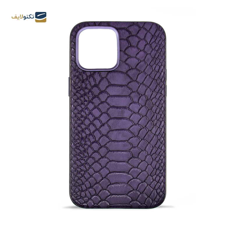 قاب گوشی اپل iPhone 14 Pro Max مک کوی مدل Snake Skin چرمی  - MacCoy Leather Snake Skin Cover For Apple iPhone 14 Pro Max