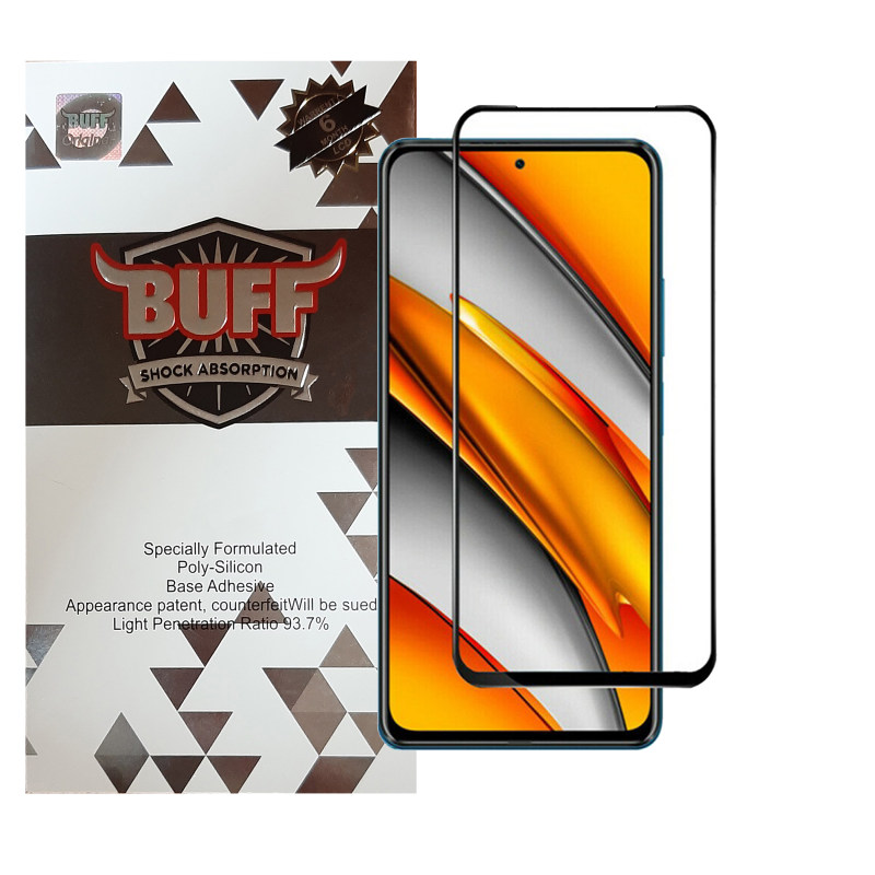 گلس گوشی شیائومی Poco F3 بوف 5D مدل F33 - Buff F33 Poco F3 Screen Protector