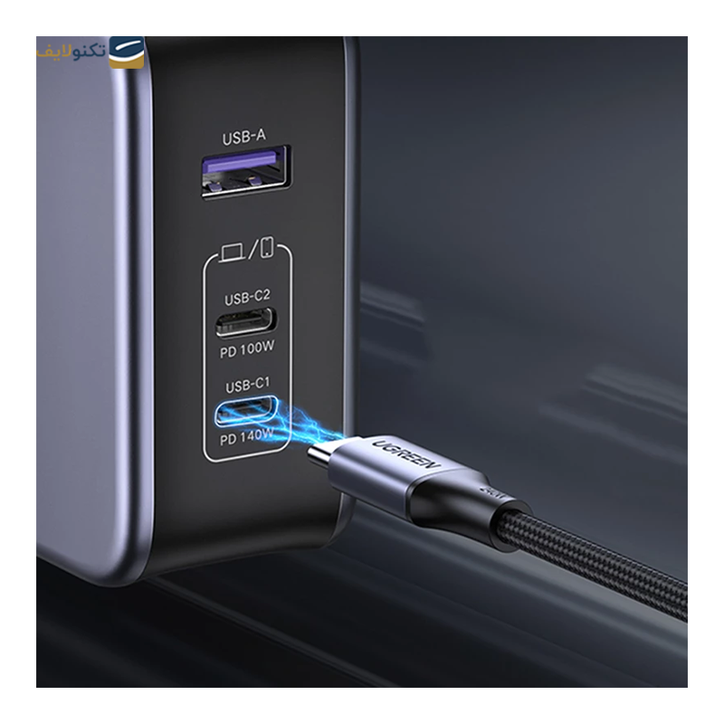 شارژر دیواری 140 وات یوگرین مدل 90549 به همراه کابل USB C - Ugreen 90549 14W Wall Charger With USB C Cable