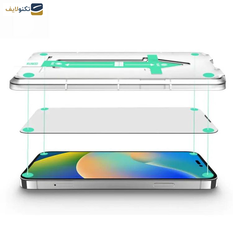 گلس گوشی اپل iPhone 15 Pro Max اپیکوی مدل Xundd Axe Easy install  - Epicoy Xundd Axe Easy instal Glass Screen Protector For Apple iPhone 15 Pro Max