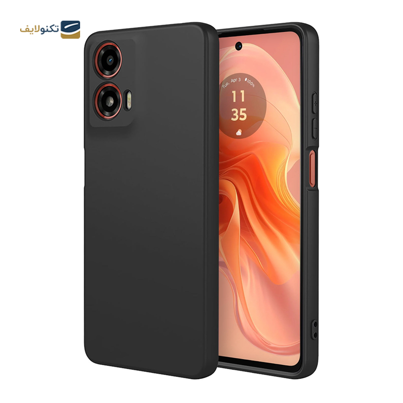 کاور گوشی موتورولا Moto G24 مدل سیلیکونی محافظ لنزدار - Silicone lens protector Cover For Motorola Moto G24