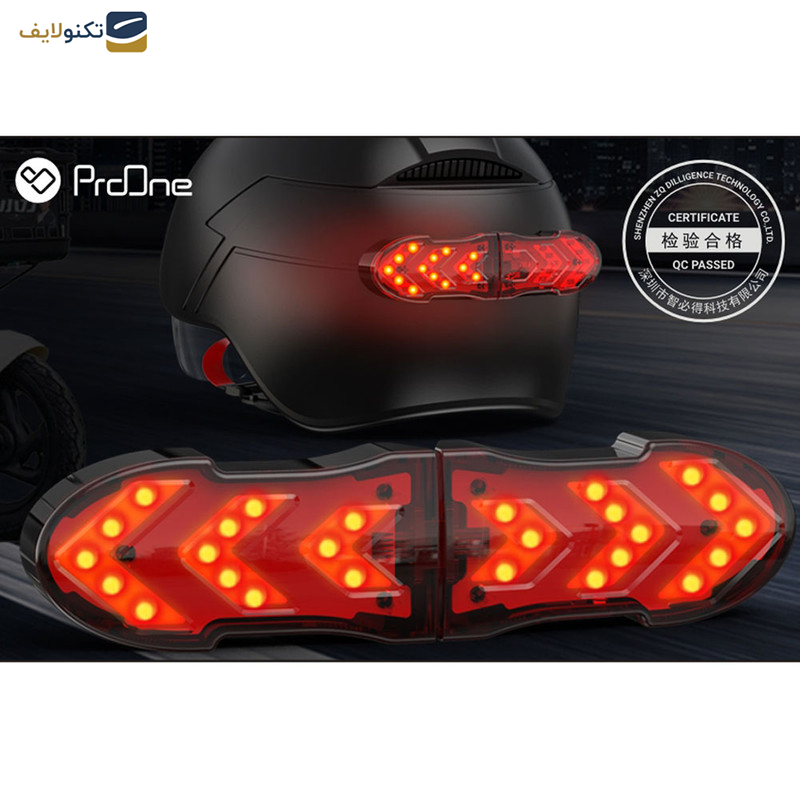 چراغ خطر دوچرخه پرووان مدل PGL102 - ProOne PGL102 LED Helmet Turning Lights