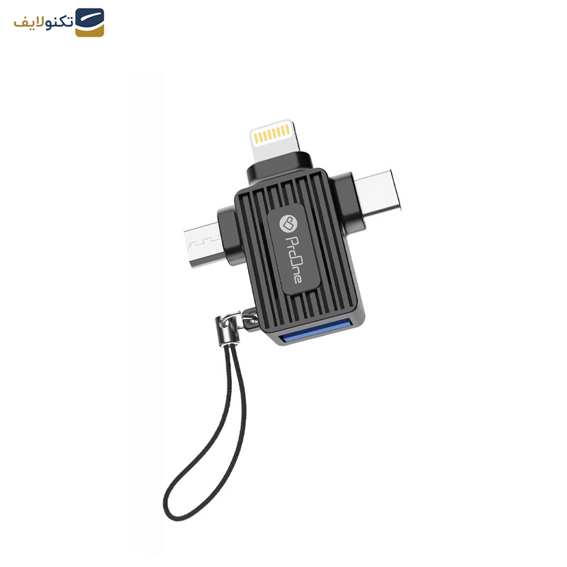 مبدل لایتنینگ به تایپ سی - USB - میکرو یو اس بی پرووان مدل PCO10 - 