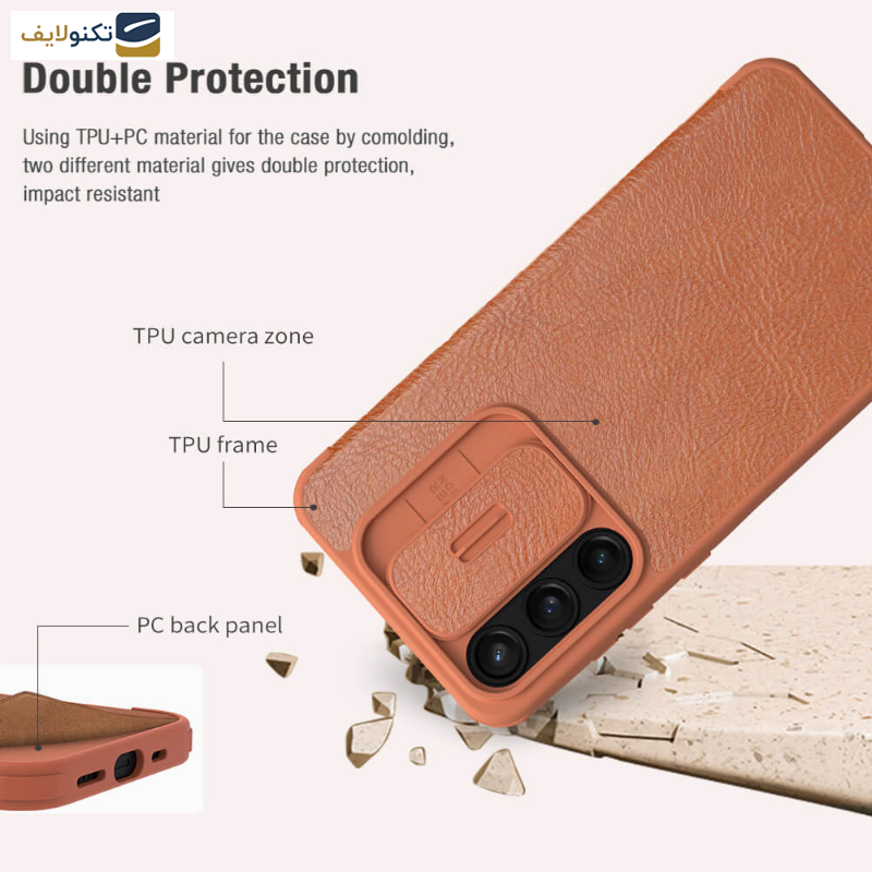 کیف کلاسوری گوشی سامسونگ Galaxy A35 نیلکین مدل Qin Pro Leather - Nillkin Qin Pro Series Leather case for Samsung Galaxy A35