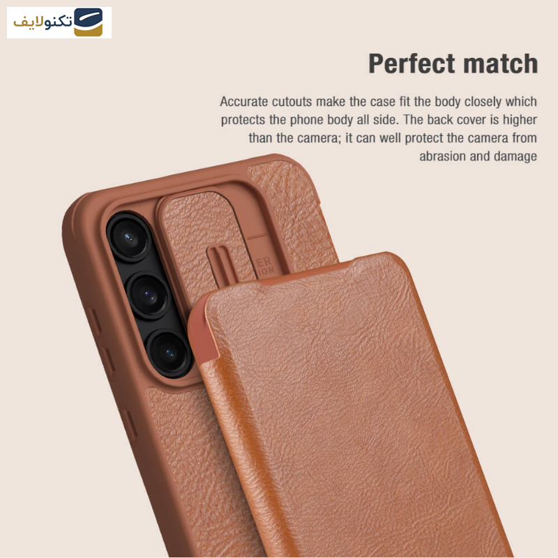 کیف کلاسوری گوشی سامسونگ Galaxy A35 نیلکین مدل Qin Pro Leather - Nillkin Qin Pro Series Leather case for Samsung Galaxy A35