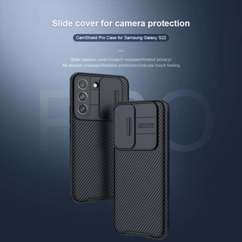 کاور گوشی سامسونگ Galaxy S22 نیلکین مدل CamShield Pro - Nillkin CamShield Pro Case Cover for Galaxy S22