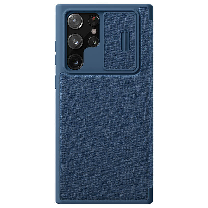 کیف کلاسوری گوشی سامسونگ Galaxy S22 Ultra نیلکین مدل Qin Pro Plain Cloth - Nillkin Qin Pro Plain Cloth Bag for Galaxy S22 Ultra
