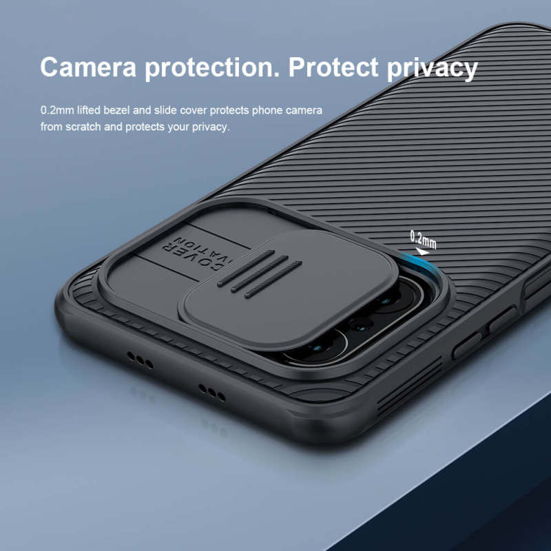 کاور گوشی شیائومی Redmi K40 / K40 Pro / K40 Pro Plus / Mi 11i / Poco F3 / Mi 11X / Mi 11 X Pro نیلکین مدل CamShield Pro - Nillkin CamShield Pro Case Cover for Redmi K40 / K40 Pro / K40 Pro Plus / 11i / Poco F3 / 11X / 11 X Pro