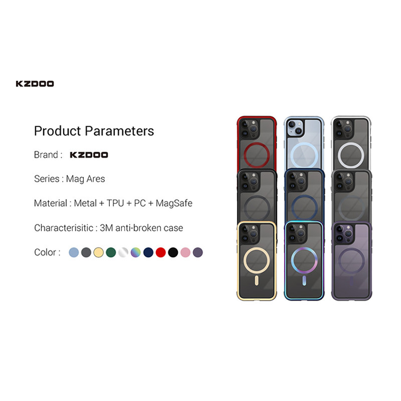 کاور گوشی اپل iPhone 14 / 13 کی-زد دوو مدل Mag Ares - KZDOO Mag Ares Case Cover for iPhone 14 / 13