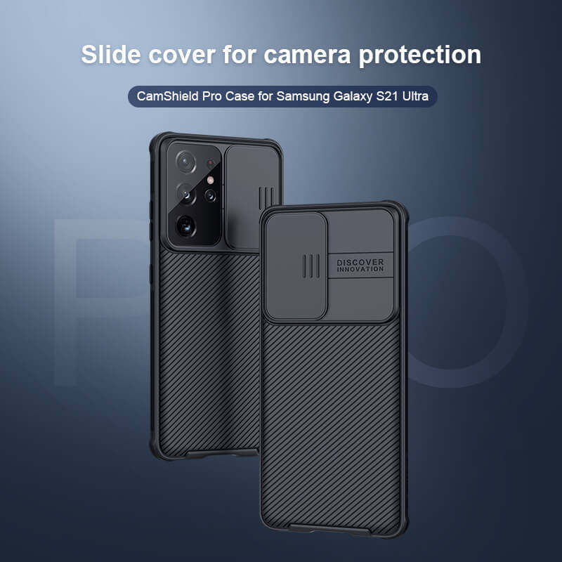 کاور گوشی سامسونگ Galaxy S21 Ultra نیلکین مدل CamSHield Pro - Nillkin CamSHield Pro Case Cover for Galaxy S21 Ultra