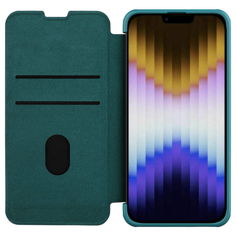 کیف کلاسوری گوشی اپل iPhone 14 Plusنیلکین مدل Qin Pro Plain Cloth - Nillkin Qin Pro Plain Cloth cover for iPhone 14 Plus