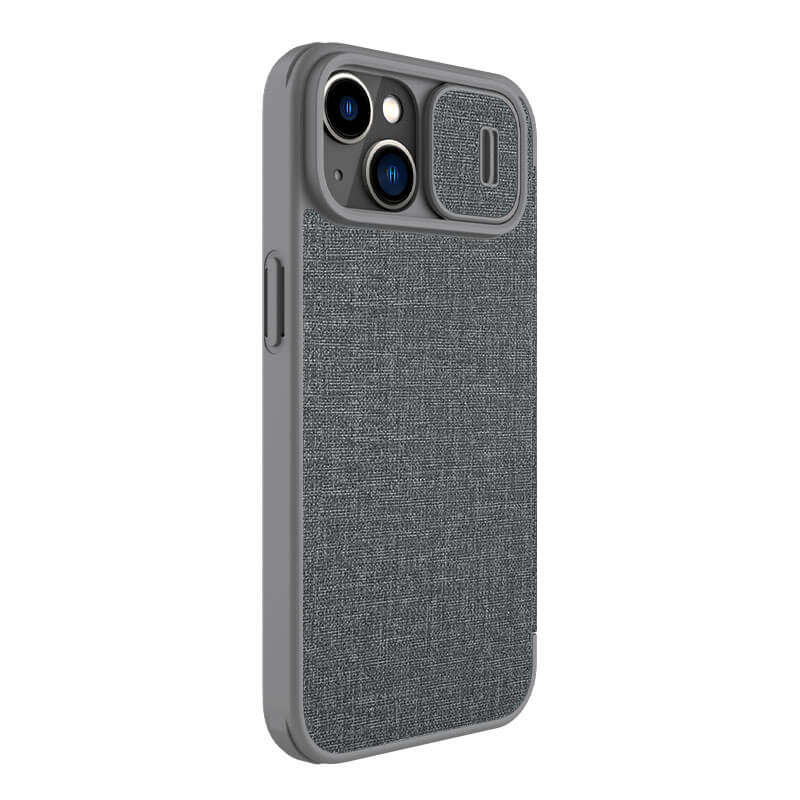 کیف کلاسوری گوشی اپل iPhone 14 Plusنیلکین مدل Qin Pro Plain Cloth - Nillkin Qin Pro Plain Cloth cover for iPhone 14 Plus