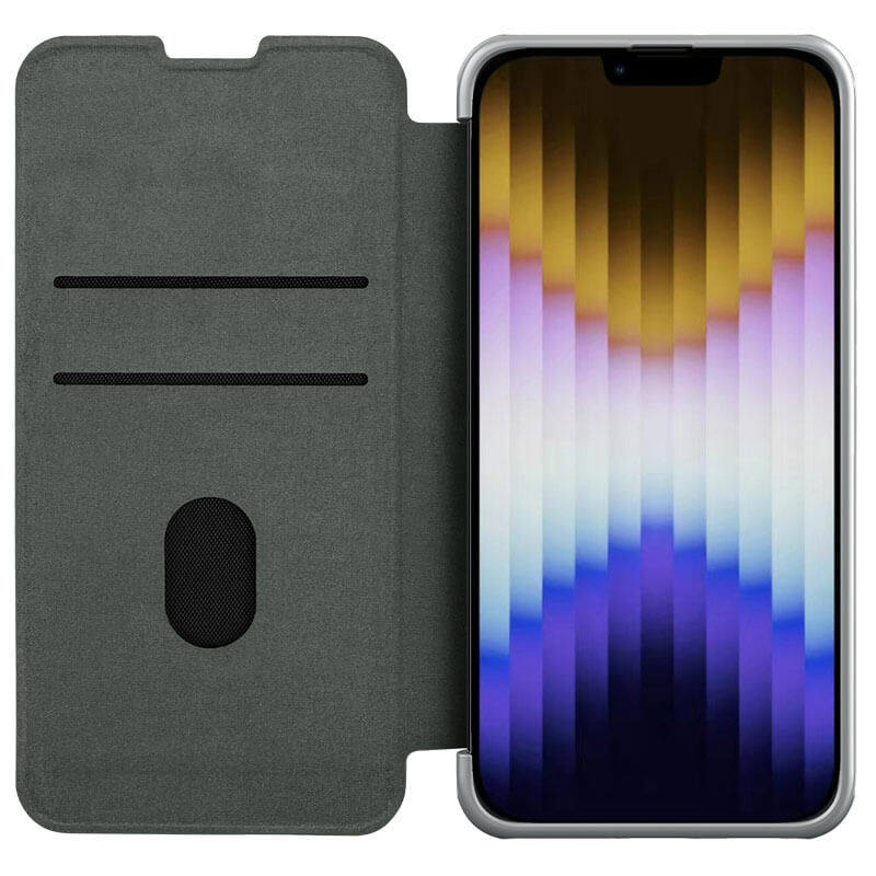 کیف کلاسوری گوشی اپل iPhone 14 Plusنیلکین مدل Qin Pro Plain Cloth - Nillkin Qin Pro Plain Cloth cover for iPhone 14 Plus