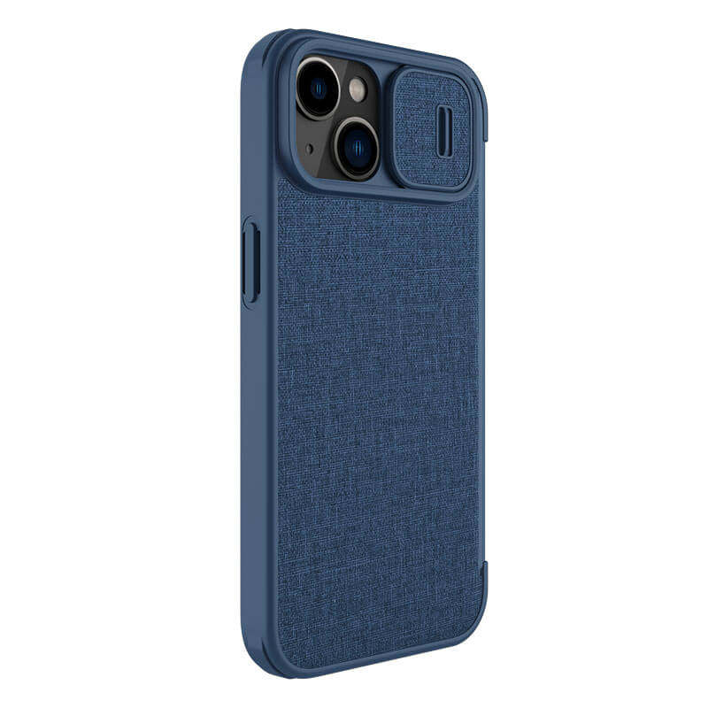 کیف کلاسوری گوشی اپل iPhone 14 Plusنیلکین مدل Qin Pro Plain Cloth - Nillkin Qin Pro Plain Cloth cover for iPhone 14 Plus
