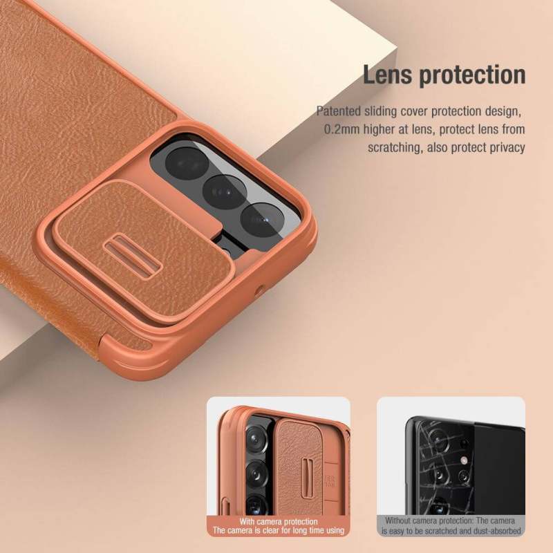 کیف گوشی سامسونگ Galaxy S22 Plus نیلکین مدل QIN PRO  - Nillkin QIN PRO cover for Galaxy S22 Plus