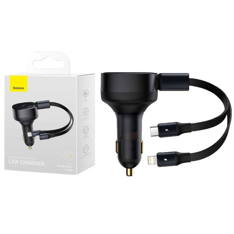 شارژر فندکی باسئوس مدل Enjoyment CGTX 30W - Baseus Enjoyment CGTX 30W Car Charger