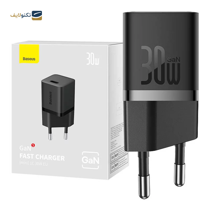 شارژر دیواری باسئوس مدل GaN5 CCGN070401 توان 30 وات - Baseus GaN5 CCGN070401 Fast Charger- 30W