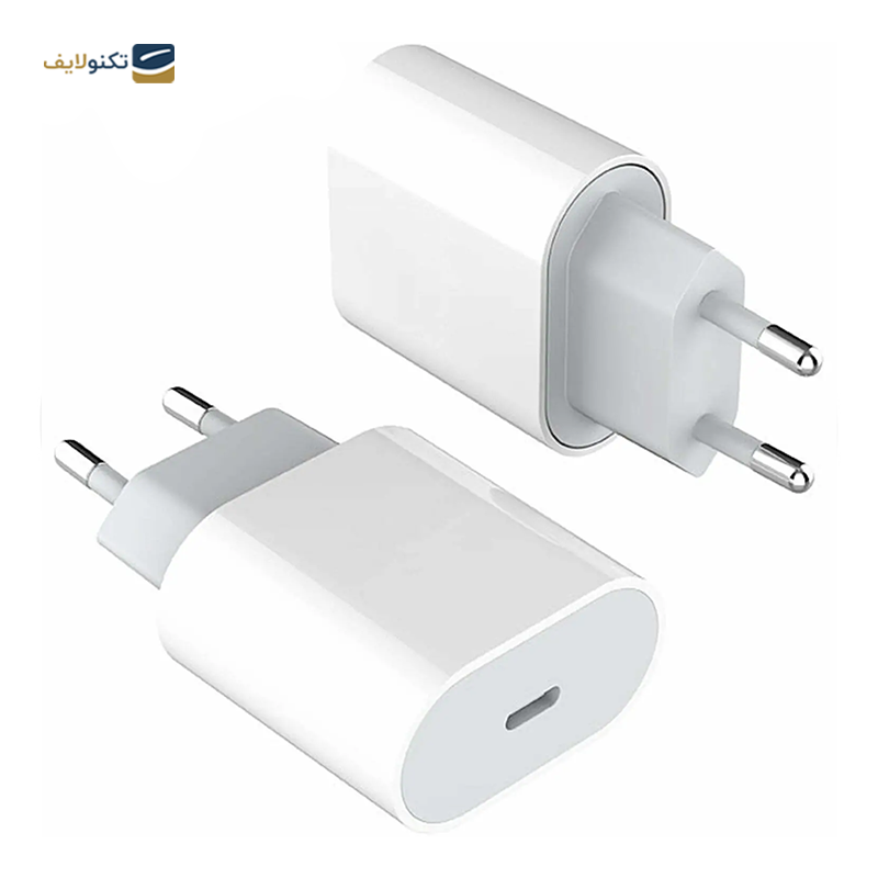 شارژر دیواری 20 وات دو پین مدل اپل - های کپی - Apple 20 Watt Wall Charger