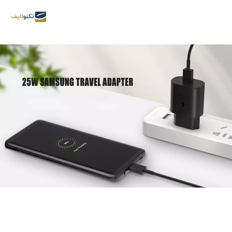 شارژر دیواری 25 وات مدل سامسونگ EP-TA800 دو شاخه - های کپی - Samsung EP-TA800 25 Watt 2 Pin Wall Charger