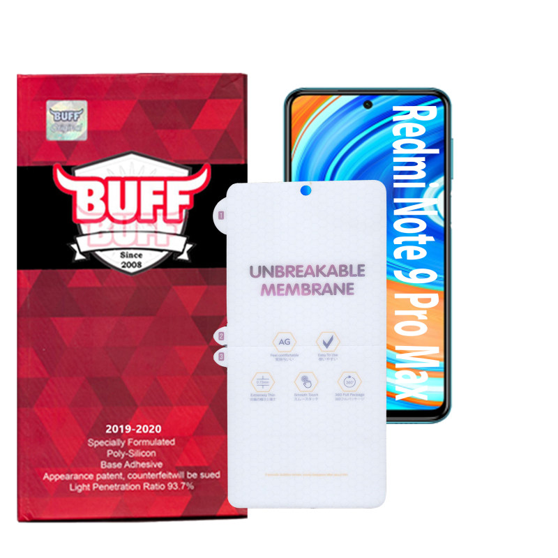 گلس گوشی شیائومی Redmi Note 9 Pro Max بوف مات مدل HgM15 - Buff HgM15 Redmi Note 9 Pro Max Matte Screen Protector