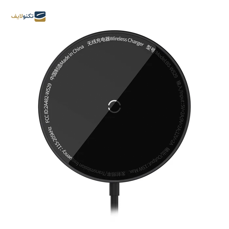 شارژر بی سیم باسئوس مدل Simple Mini3 - Baseus Simple Mini3 Magnetic Wireless Charger 15W