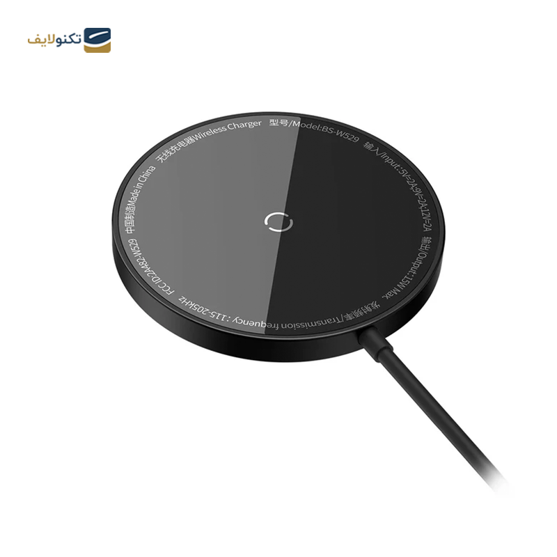 شارژر بی سیم باسئوس مدل Simple Mini3 - Baseus Simple Mini3 Magnetic Wireless Charger 15W