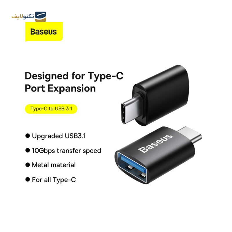 مبدل OTG تایپ سی باسئوس مدل Ingenuity Series ZJJQ000001 - Baseus Ingenuity Series Mini OTG Adaptor Type-C to USB-A 3.1