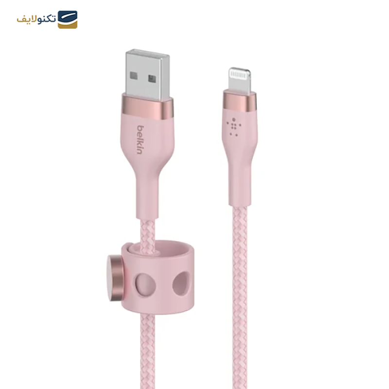 کابل تبدیل لایتنینگ بلکین مدل BOOST Charge Pro Flex طول 3 متر - Belkin BOOST↑Charge Pro Flex Lightning To USB-A Cable (3m)