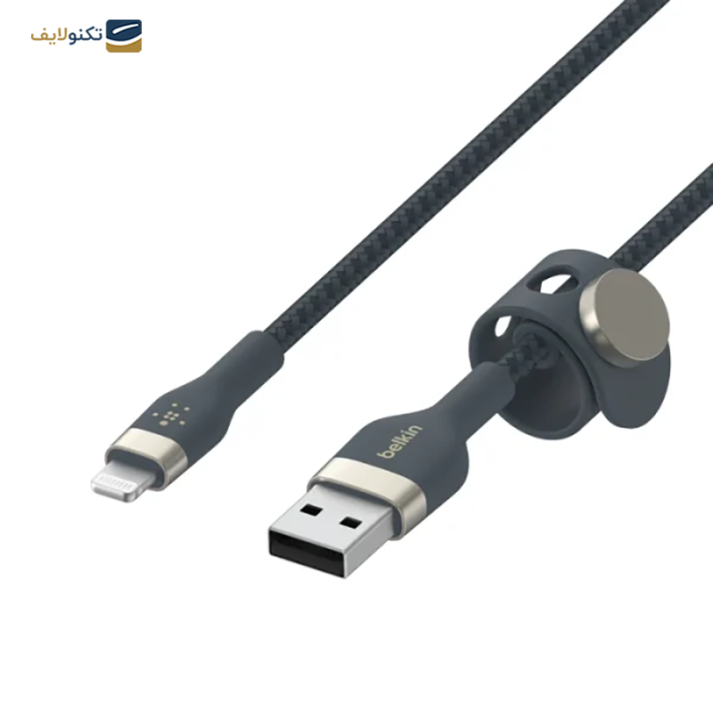 کابل تبدیل لایتنینگ بلکین مدل BOOST Charge Pro Flex طول 3 متر - Belkin BOOST↑Charge Pro Flex Lightning To USB-A Cable (3m)