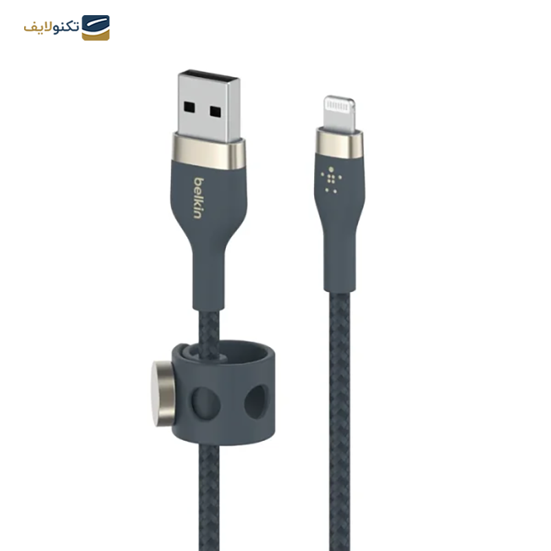 کابل تبدیل لایتنینگ بلکین مدل BOOST Charge Pro Flex طول 3 متر - Belkin BOOST↑Charge Pro Flex Lightning To USB-A Cable (3m)