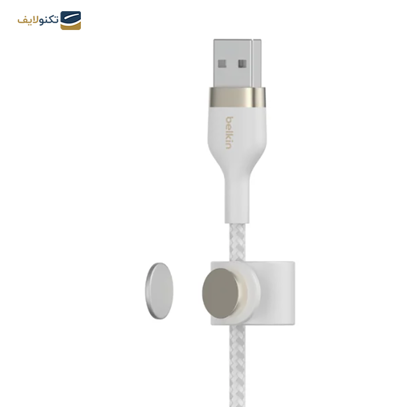 کابل تبدیل لایتنینگ بلکین مدل BOOST Charge Pro Flex طول 3 متر - Belkin BOOST↑Charge Pro Flex Lightning To USB-A Cable (3m)