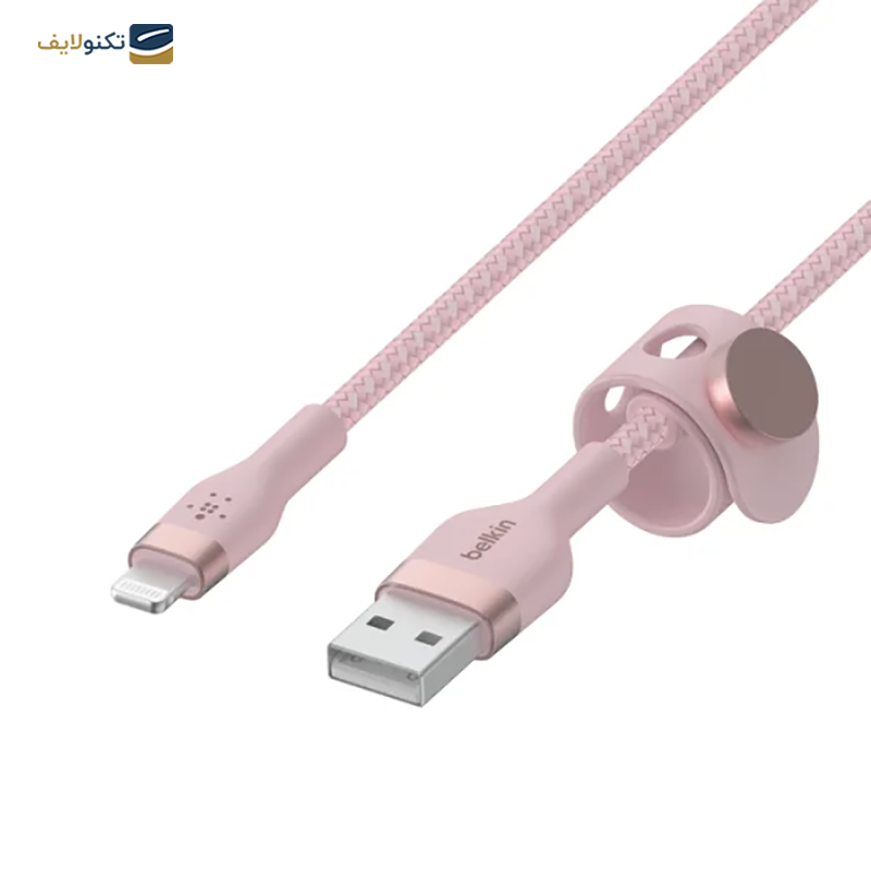کابل تبدیل لایتنینگ بلکین مدل BOOST Charge Pro Flex طول 3 متر - Belkin BOOST↑Charge Pro Flex Lightning To USB-A Cable (3m)