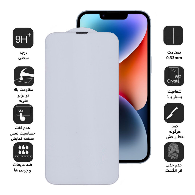 گلس گوشی اپل iPhone 14 Plus بوف مدل 5D Plus-G - Buff 5D Plus-G Iphone 14 Plus Screen Protector