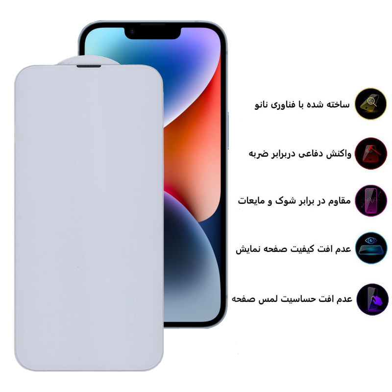 گلس گوشی اپل iPhone 14 Plus بوف مدل 5D Plus-G - Buff 5D Plus-G Iphone 14 Plus Screen Protector