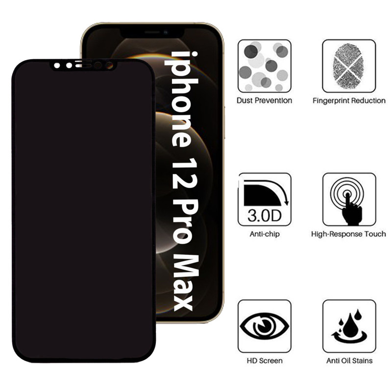 گلس گوشی اپل آیفون 12 پرو مکس بوف حریم شخصی مدل Pr33 - Buff Pr33 Iphone 12 Pro Max Screen Protector