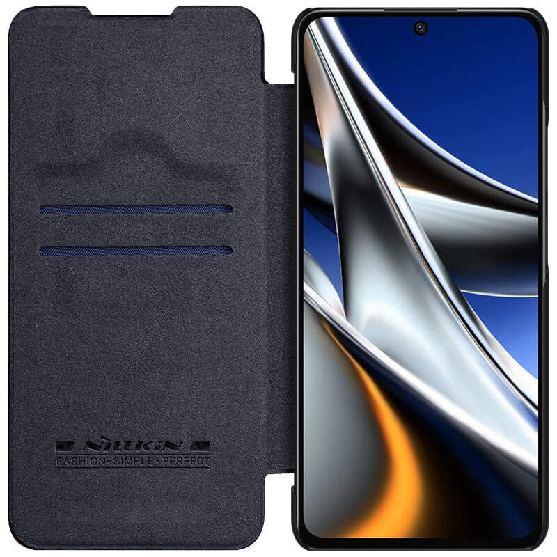 کیف کلاسوری گوشی شیائومی Poco X4 Pro 5G نیلکین مدل Qin Pro Leather  - Nillkin Qin Pro Leather cover for Poco X4 Pro 5G