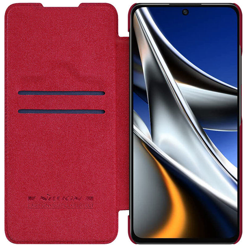 کیف کلاسوری گوشی شیائومی Poco X4 Pro 5G نیلکین مدل Qin Pro Leather  - Nillkin Qin Pro Leather cover for Poco X4 Pro 5G