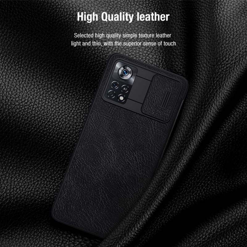 کیف کلاسوری گوشی شیائومی Poco X4 Pro 5G نیلکین مدل Qin Pro Leather  - Nillkin Qin Pro Leather cover for Poco X4 Pro 5G