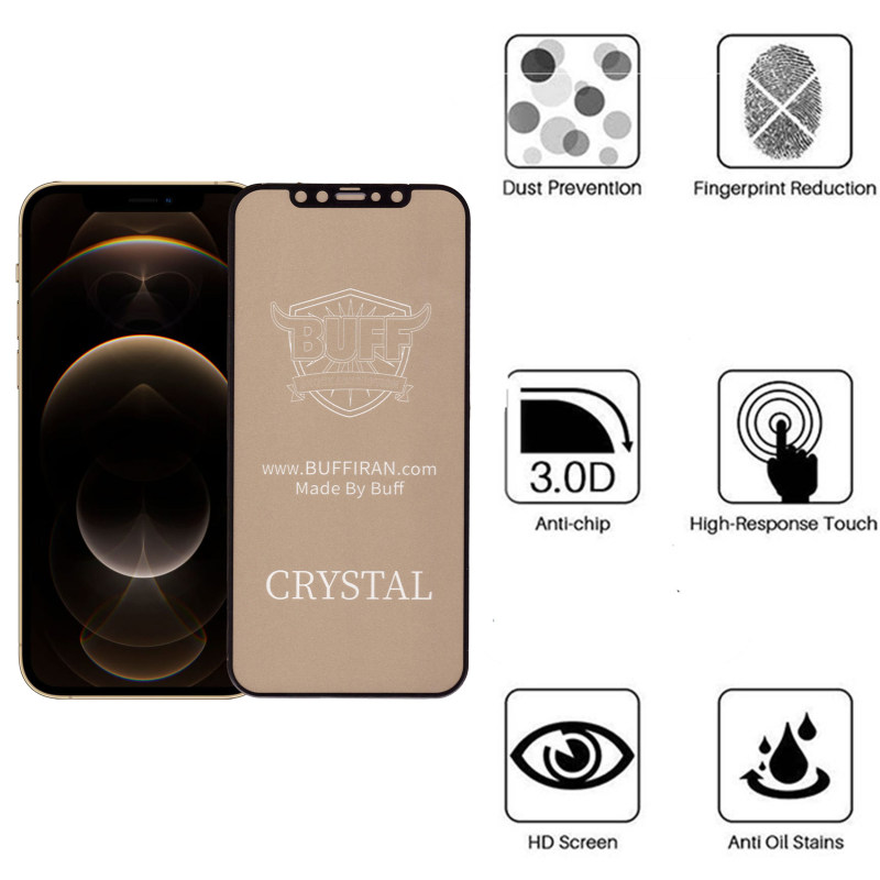 گلس گوشی اپل iPhone 12 بوف 5D مدل Cry - Buff Cry IPhone 12 Screen Protector