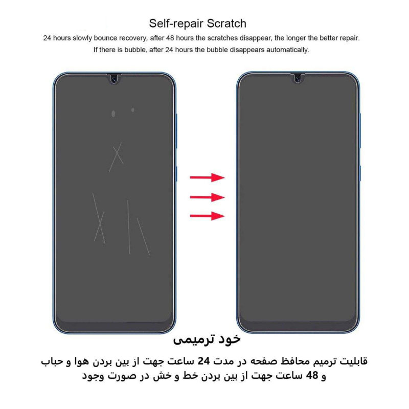 محافظ صفحه نمایش و پشت گوشی اپل iPhone 12 Mini بوف مات مدل HgM15 - Buff HgM15 iphone 12 Mini Screen Protector