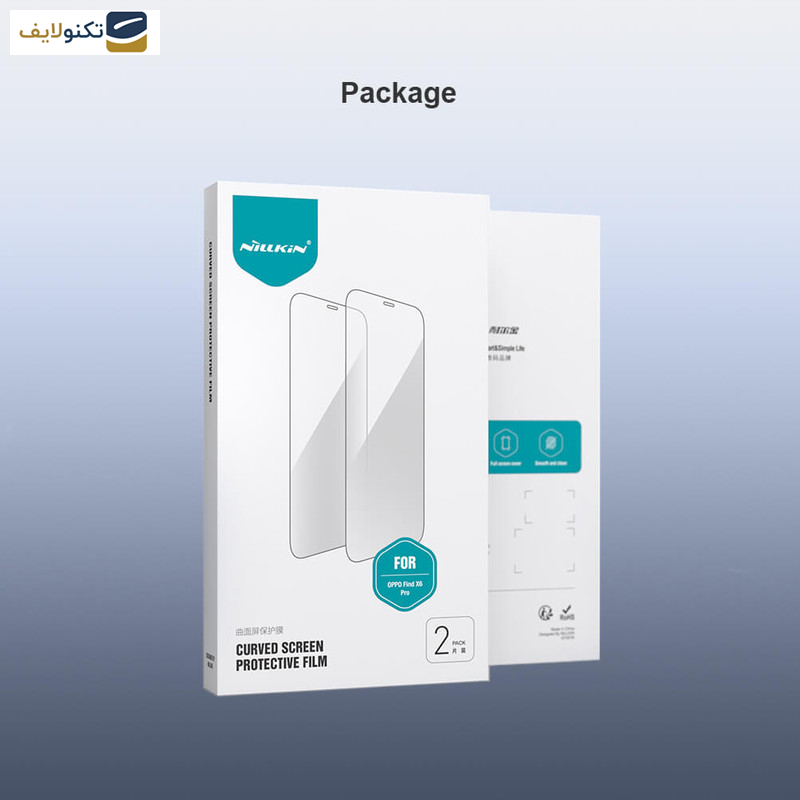 محافظ صفحه نمایش گوشی اوپو Find X6 Pro نیلکین مدل Impact Resistant بسته دو عددی - Nillkin Impact Resistant Curved Film for Oppo Find X6 Pro 2 pieces