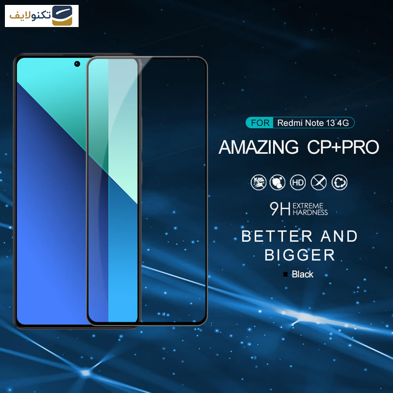 محافظ صفحه نمایش گوشی شیائومی Redmi Note 13 4G نیلکین مدل CP Plus Pro  - Nillkin Amazing CP Plus Pro tempered glass screen protector for Xiaomi Redmi Note 13 4G