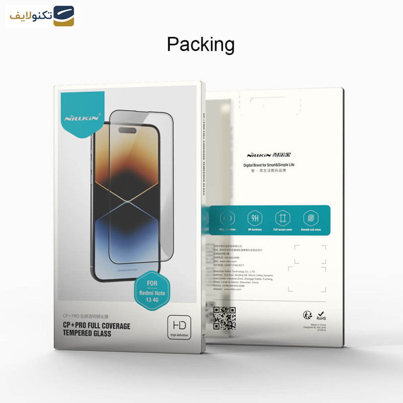 محافظ صفحه نمایش گوشی شیائومی Redmi Note 13 4G نیلکین مدل CP Plus Pro  - Nillkin Amazing CP Plus Pro tempered glass screen protector for Xiaomi Redmi Note 13 4G