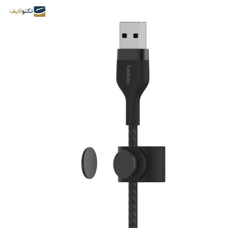کابل تبدیل لایتنینگ بلکین مدل BOOST Charge Pro Flex طول 1 متر - Belkin BOOST↑Charge Pro Flex Lightning To USB-A Cable (1m)
