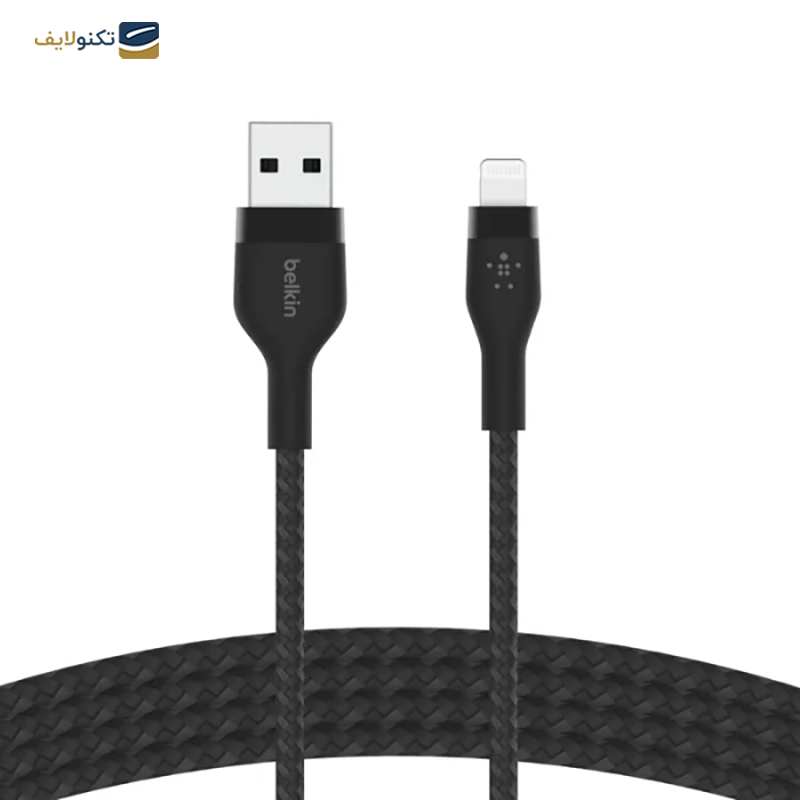 کابل تبدیل لایتنینگ بلکین مدل BOOST Charge Pro Flex طول 1 متر - Belkin BOOST↑Charge Pro Flex Lightning To USB-A Cable (1m)