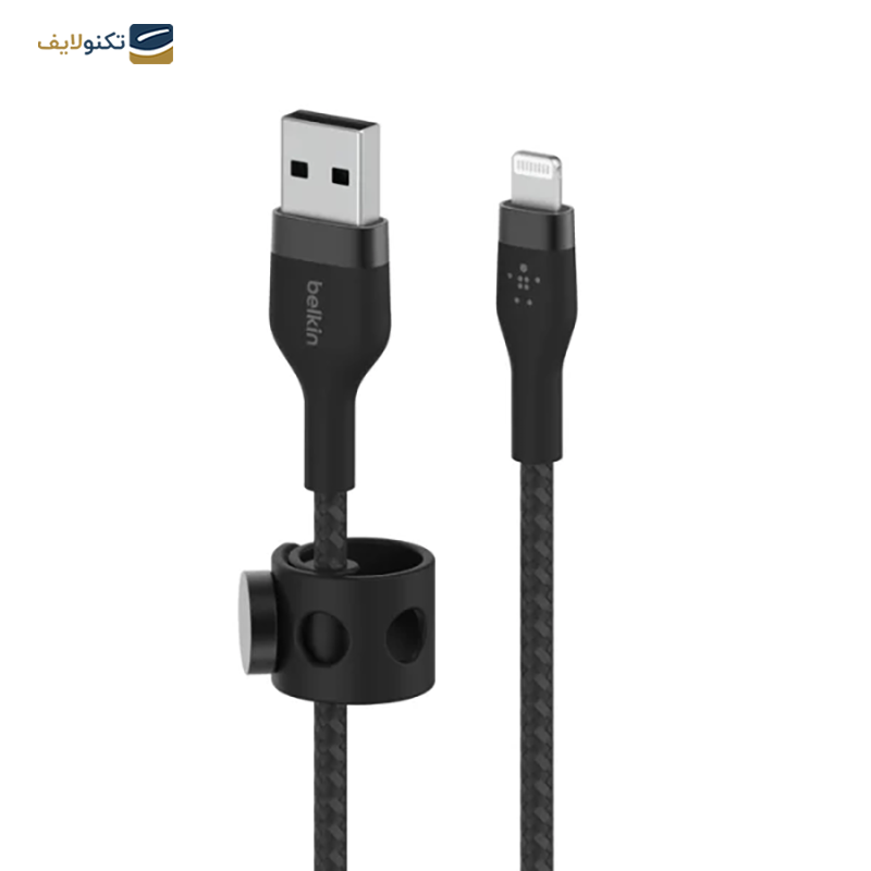 کابل تبدیل لایتنینگ بلکین مدل BOOST Charge Pro Flex طول 1 متر - Belkin BOOST↑Charge Pro Flex Lightning To USB-A Cable (1m)